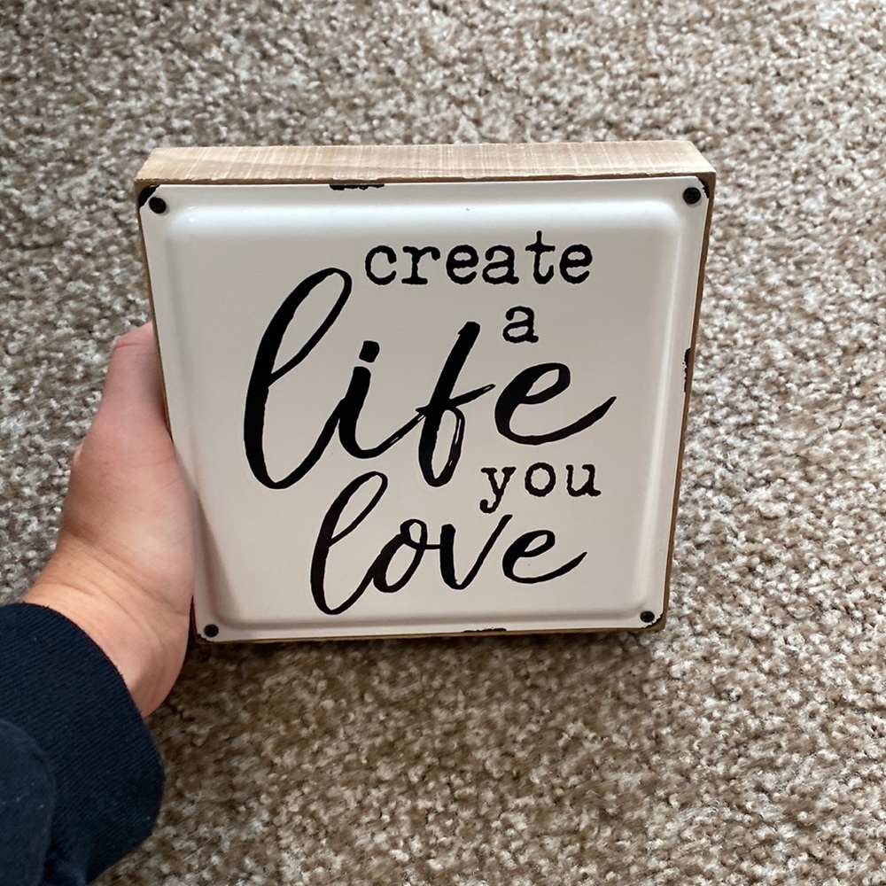 Metal sign